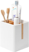 Toothbrush Holders for Bathroom, 3 Slots Toothbrush Organizer Stand, Toiletries by rejomiik