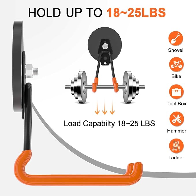 ENUODA Strong Magnetic Hooks Heavy Duty Upgraded Magnetic Tool Holder Large - Image 7