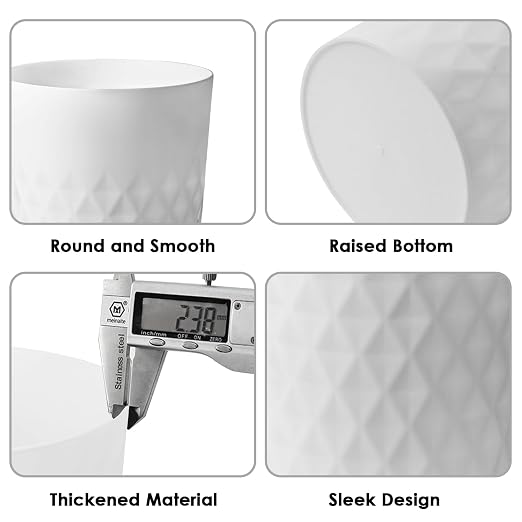 YGJT Bathroom Trash Can, 3 Pack 1.8 Gallons Small Trash Can - Image 4