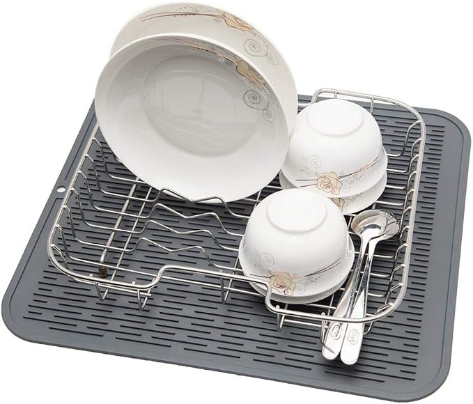 ZLR 2 Pcs Heavy-Duty Silicone Dish Drying Mat - Image 6