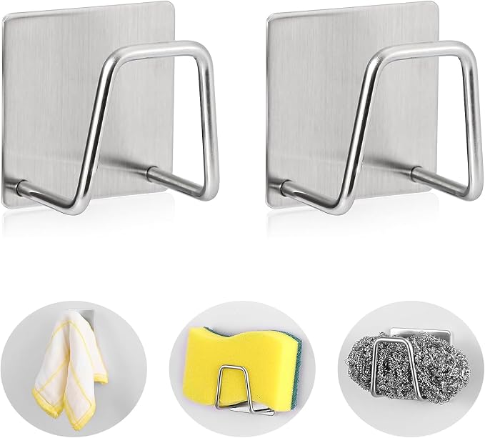 Luckyiren 2-Pack Stainless Steel Sponge Holder by Luckyiren