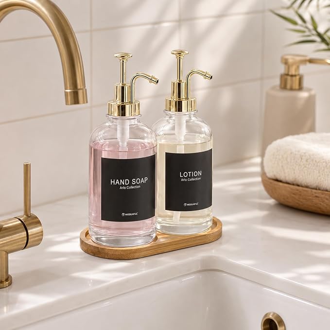 Glass Soap Dispenser Set 2 - Image 2