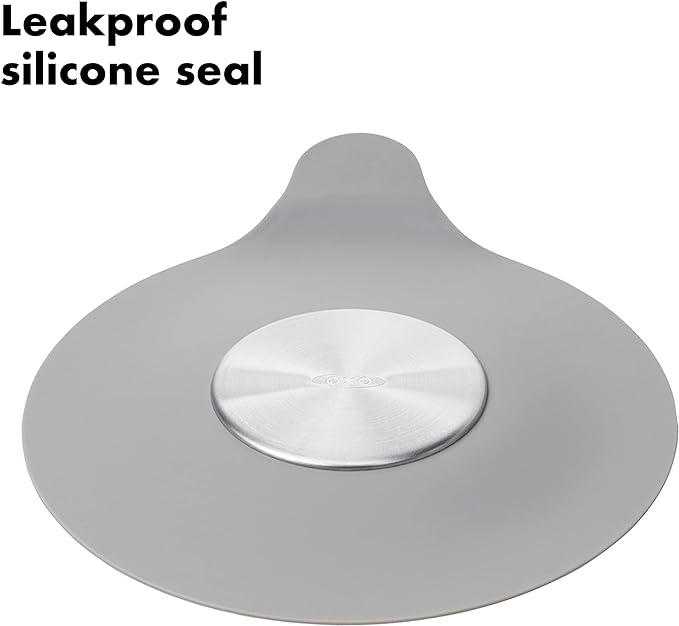 OXO Good Grips Silicone and Stainless Steel Tub Stopper, Fits Standard Drains - Image 4