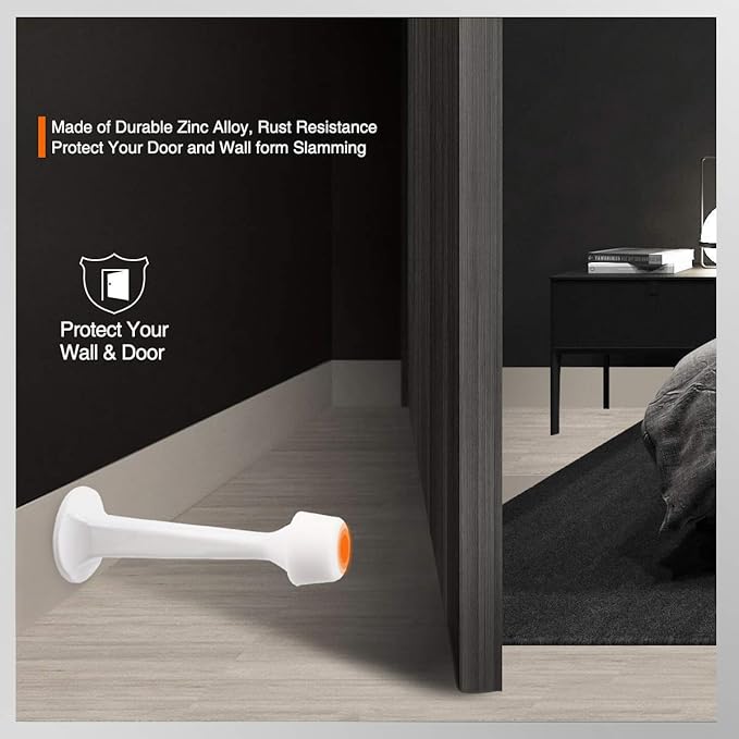 2 Pack Solid Rigid Door Stops - Image 5