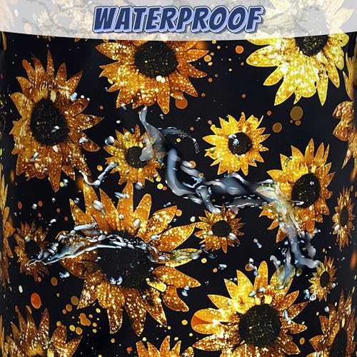 Sunflowers Laundry Basket Oxford Cloth Foldable Hamper 18.9x16.5 Inch - Image 4