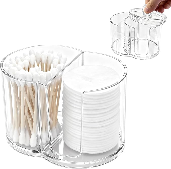 2- Grid Q-tip Holder for Bathroom, Cotton Swab Holder - Image 9