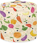 Fruits and Vegetables Print Kitchen Appliance Cover Pressure Cooker Cover 3 qt,Dust Cover with Pockets for Electric Pressure Cooker Air Fryer Rice Cooker Steamer Toaster Oven