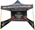 Custom Canopy Pop Up Tent 10x10 with Logo, Personalized Pop Up Canopy for Tradeshow, Customized Canopy Advertising Outdoor Tent (top Canopy+one Full Wall+Two Small Side Wall+13kg Frame (600 D))