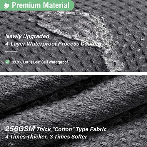 Dynamene Extra Wide Waffle Shower Curtain 256 GSM 180"x72" Charcoal Grey - Image 4