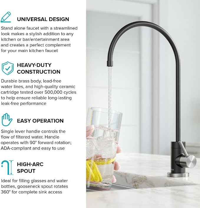 KRAUS® Purita™ Single Handle Drinking Water Filter Faucet - Image 5