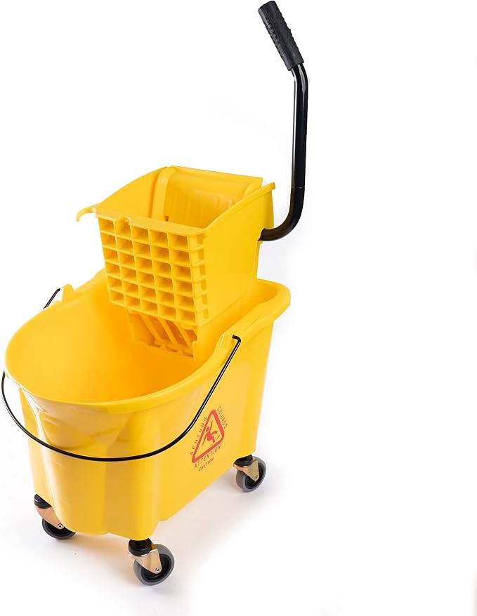 Matthew Cleaning 38 Quart Commercial Mop Bucket INCL.Wet String Mop - Image 5