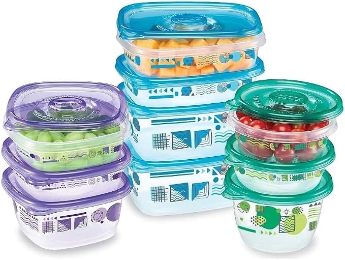 Glad GladWare MatchWare Food Storage Containers, 20 Piece Variety Pack | - Image 2