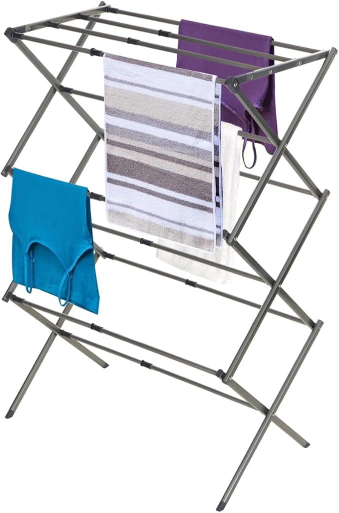 BLACK+DECKER 3 Tier Expandable Collapsing Foldable Laundry Rack by Unknown