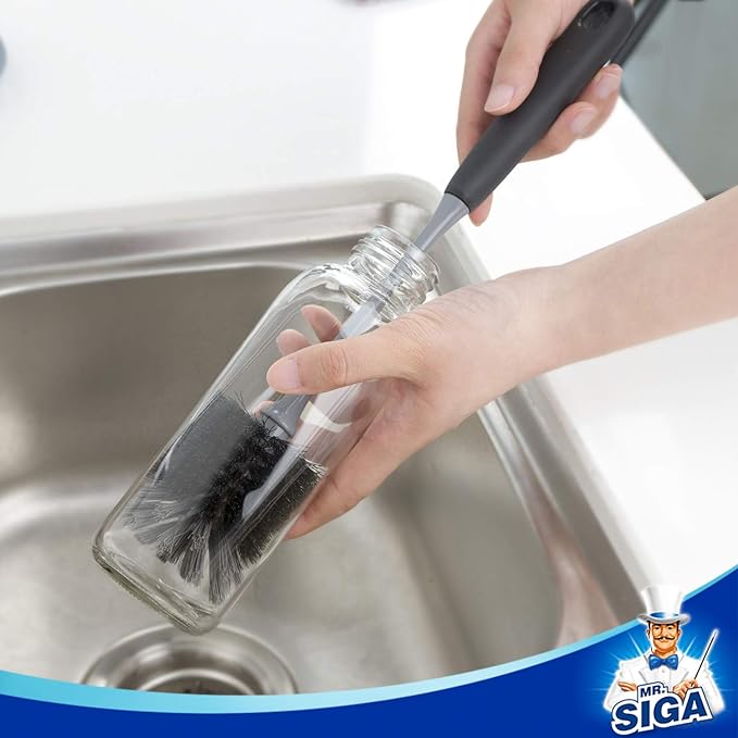 MR.SIGA Long Handle Bottle Brush, Non-Scratch Water Bottle Brush Cleaner | 2 - Image 5