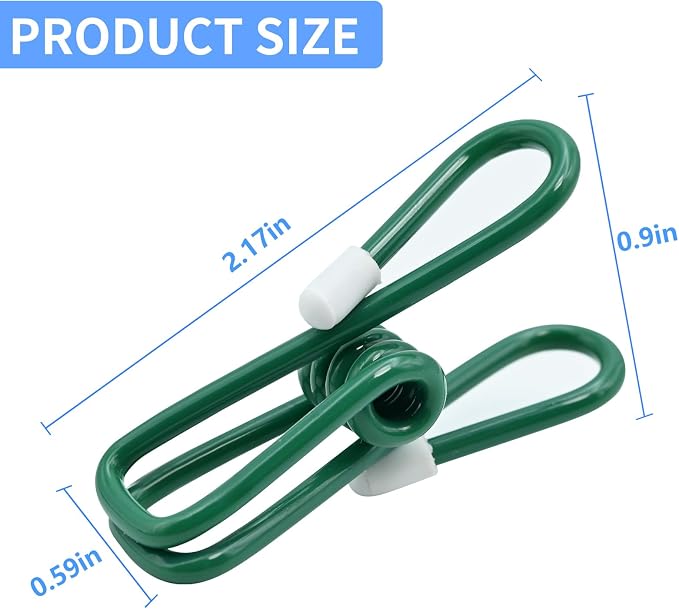 20 Pack Chip Clips Bag Clips 2.2 Inch | Stainless Steel Bag Clip - Image 2