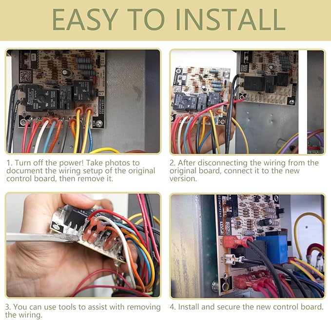 Upgrade PCBDM133S Defrost Control Board Replacement for Goodman & Amana Heat Pumps/Furnaces - Replaces PCBDM133S, Compatible with Multiple HVAC Systems
