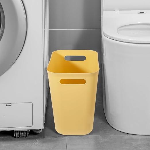 UUJOLY Plastic Small Bathroom Trash Can Wastebasket, 3.5 Gallon, Laundry Room - Image 4