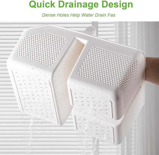 Plastic Shower Caddy Portable Shower Basket - Image 3