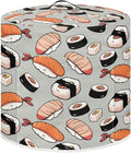 Dust Cover for 3 qt Air Fryer & Pressure Cooker Kitchen Appliance Accessories, Portable Pressure Cooker Air Fryer Rice Cooker Dust Cover Grey Sushi Print Small Appliance Covers
