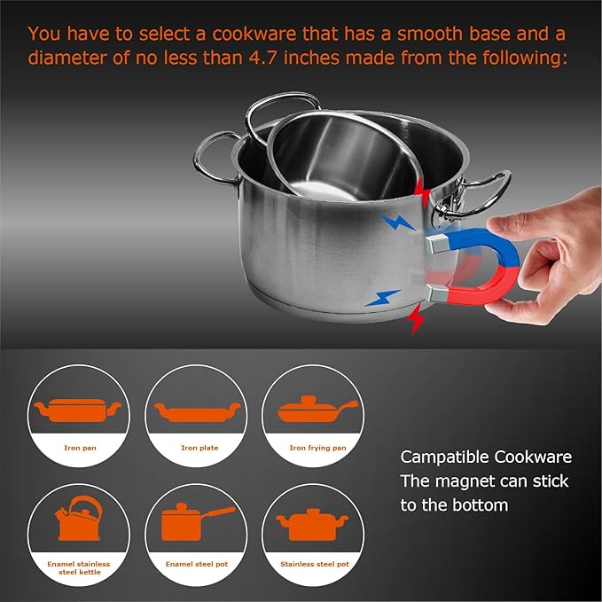 36 Inch Induction Cooktop 5 Burners, Flat Glass Top Electric Stove Hob with Bridge-SYNC, 3 Preset Modes Booster, Timer, Pause, Child Lock, Drop in, 208~240V/50A, Black