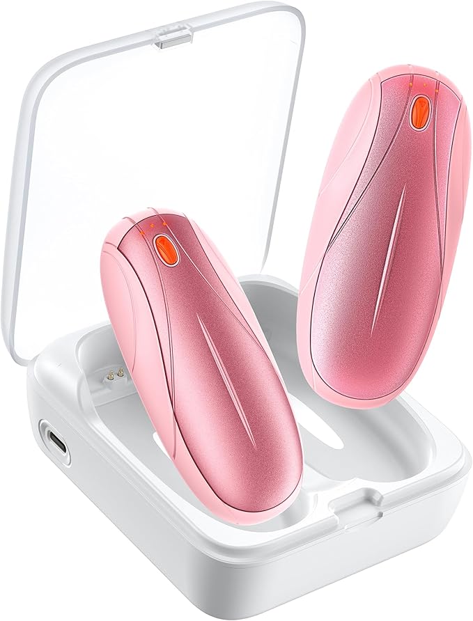 Hand Warmers Rechargeable 2Pack,14000mAh Electric Hand Warmers with Charging Case,Quick Charge Portable Heater,Gifts for Christmas,Winter,Outdoor,Camping,Hunting Accessories