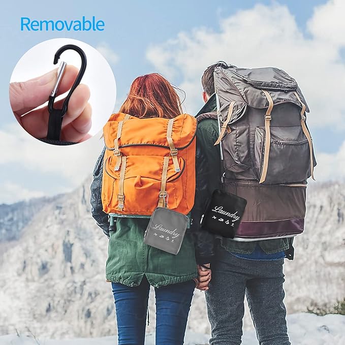 2 Pcs Travel Laundry Bag, JHX Dirty Clothes Bag 【Upgraded】 - Image 3