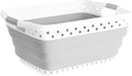 Lavish Home Collapsible Plastic Laundry Basket, 24.25”x17.5”x10.5” | by LavishHomeCollection