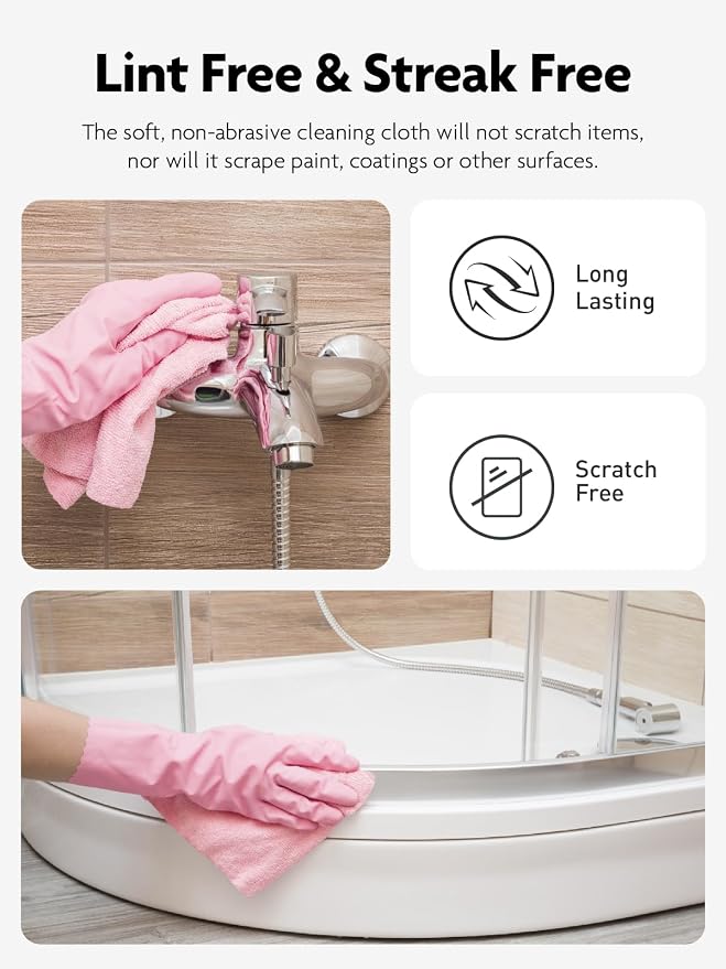 Fantasticlean Microfiber Cleaning Cloth Roll- 40 Sheets, Tear-away Microfiber - Image 7