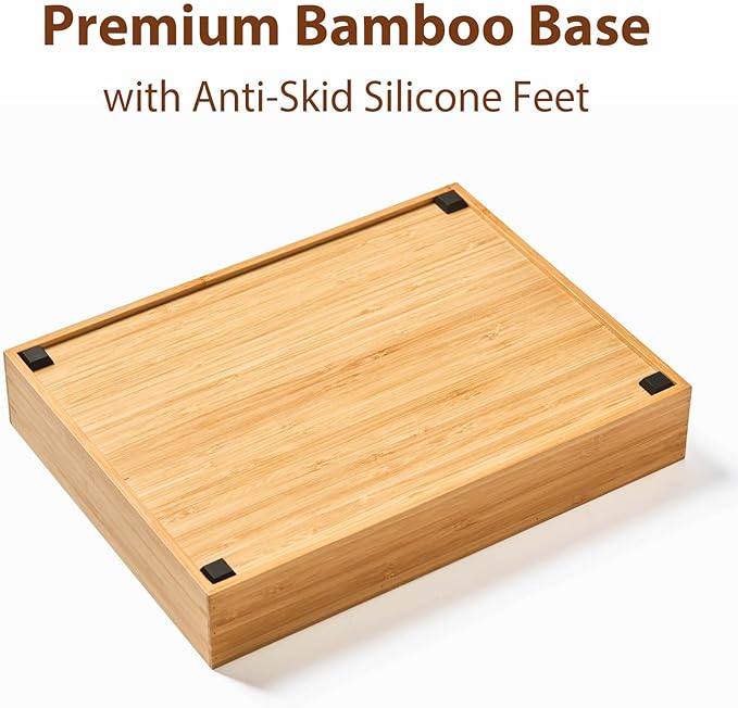 Bamboo Desk Drawer Organizer, Wood Junk Organizer Tray - Image 4