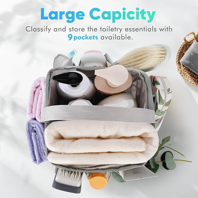 EUDELE 2 Pack Mesh Shower Caddy Portable - Image 3