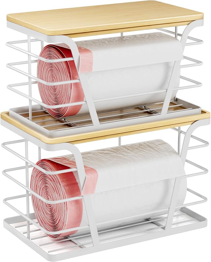TIDIIABODE 2 Pack Stackable Laundry Room Organization and Storage, Laundry Room by TrashBagHolder