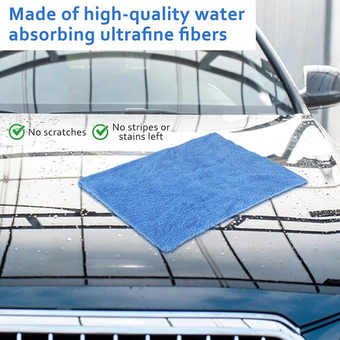 5 PCS Extra Large Microfiber Cleaning Cloth 30"x20", Washable Reusable Floor - Image 6