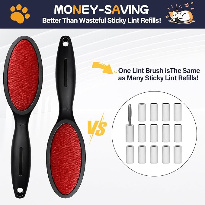 3 Pack Double Sided Magic Lint Remover Brush - Image 5