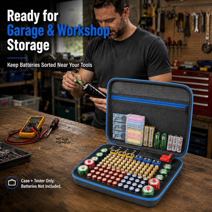136+ Battery Organizer Storage Case - Image 7