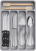 Lifewit Silverware Drawer Organizer Tray, Cutlery Storage by Lifewit