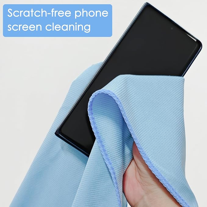 12 Pack Microfiber Glass Cleaning Cloth 16 Inch X 16 Inch Polishing Cloths - Image 5
