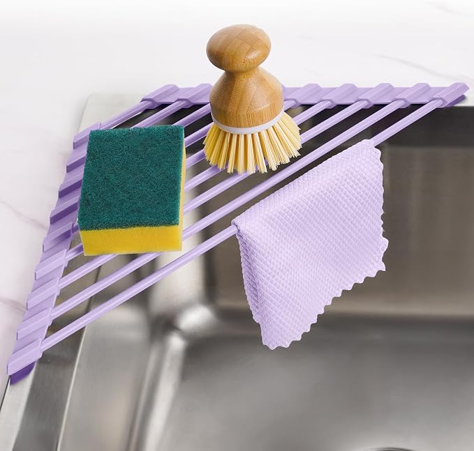 Tomorotec Triangle Roll Up Dish Drying Rack by Tomorotec