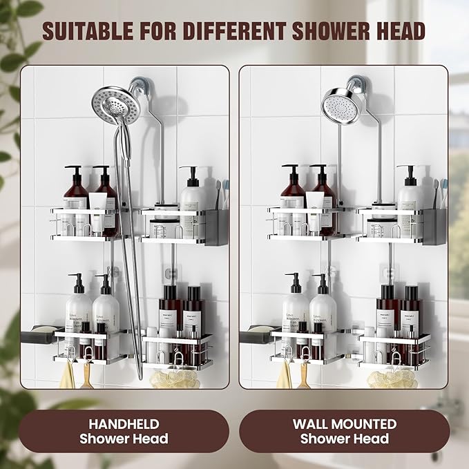 REINHARDT Adjustable Shower Caddy Hanging - Image 4