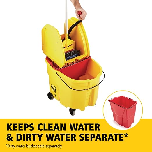 Rubbermaid Commercial Products WaveBrake 35 QT Down-Press Mop Bucket and - Image 6