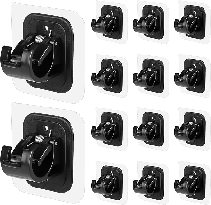 Self Adhesive No Drill Adjustable Curtain Rod Holder Hooks Brackets | Nail Free by Codoule