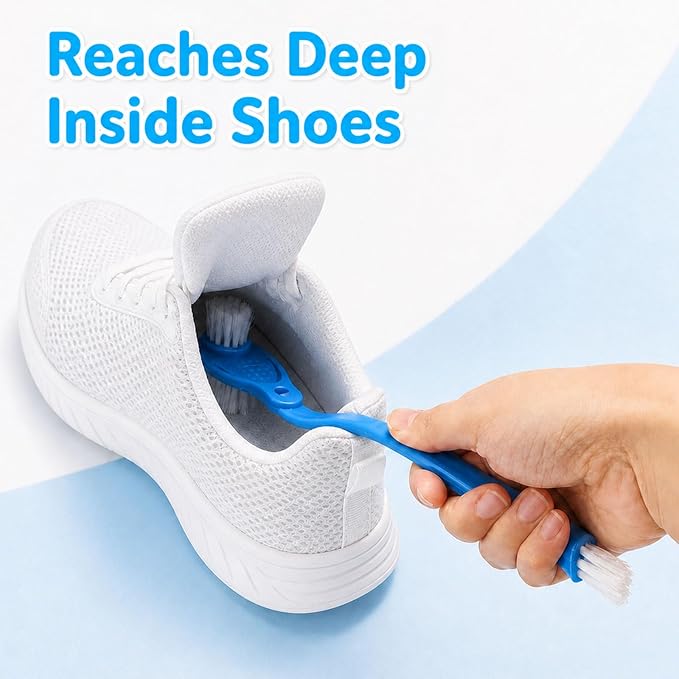 2Pcs 10in Shoes Cleaning Brushes, Double Sided Shoe Sole Cleaner Insider Shoe - Image 2