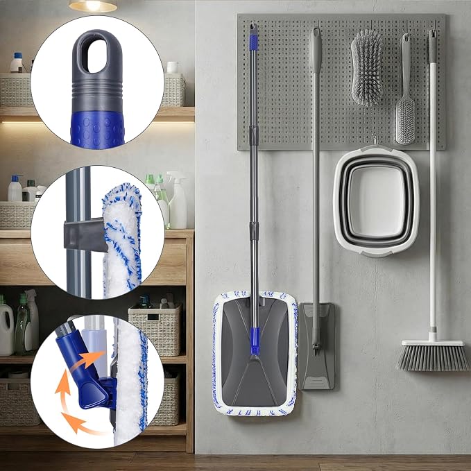 Hardwood Floor Mop, Extended Large Flat Floor Mop - Image 7