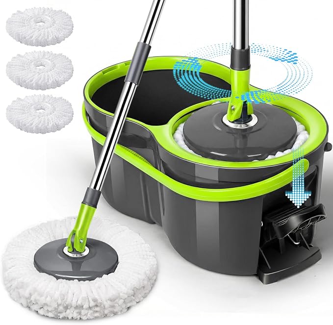 Masthome Compact Spin Mop Bucket System by Masthome