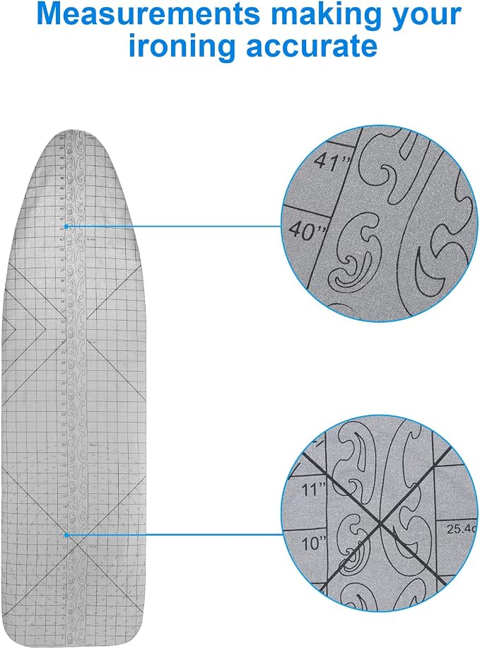 Ironing Board Cover- 15" x 54" Standard Iron Cover and Pad 4 Layers Thick - Image 4