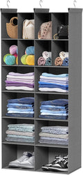 6 Tier Hanging Closet Organizer, 16 Compartments Dual Row Storage, 3 Sturdy by Ofiray-home