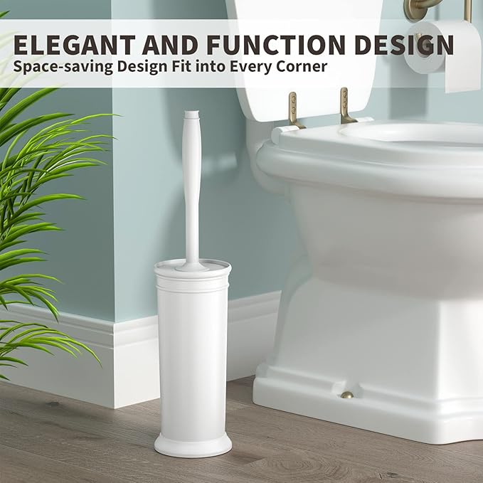 Toilet Brush and Holder 2 Pack, Toilet Bowl Brush - Image 6