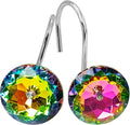 Colorful Diamond Crystal Bling Shower Curtain Hooks Rings by MitoVilla