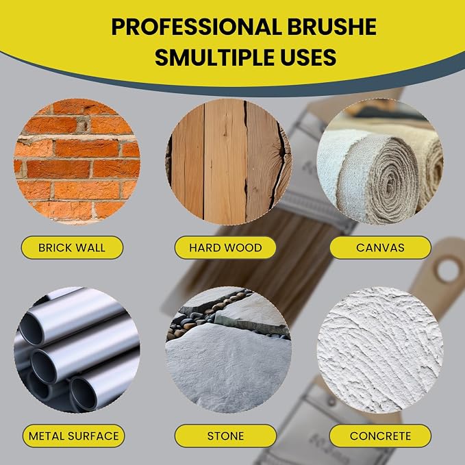 Mister Rui 3-Pack 2 Inch Angled Paint Brushes, Sash Brushes - Image 7
