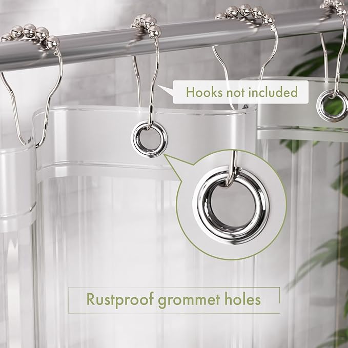 AmazerBath Long Shower Curtain Liner - Image 5