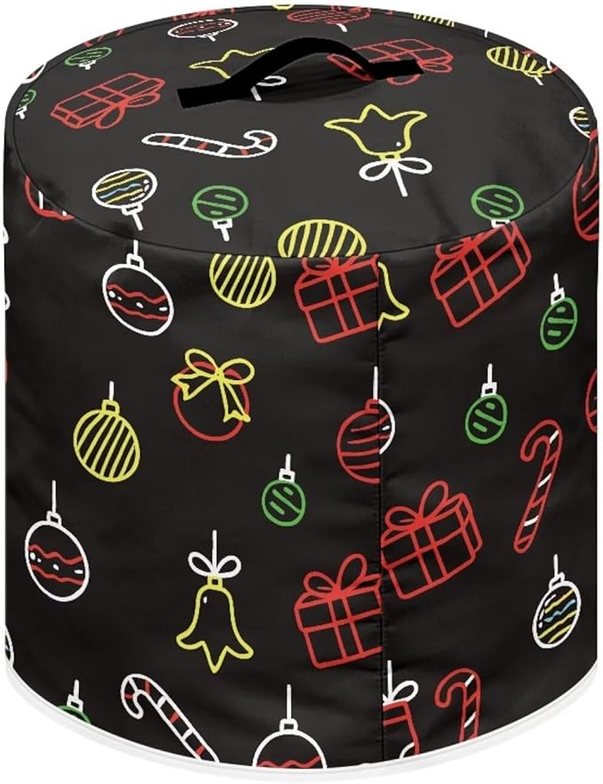 Christmas Tree Dust Cover Instant Pot and Extra Accessories Dust Proof Easy to Clean Pressure Cooker Cover Electric Appliance Cover Air Fryer Accessories with Storage Pocket Size L